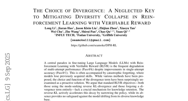 大模型训练的隐性杀手：为什么越训练越"笨"？INFLY TECH团队破解多样性崩塌之谜